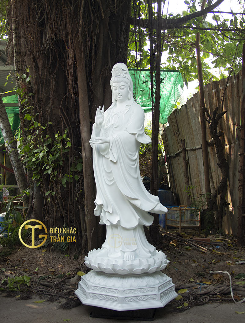 hinh anh tuong phat ba quan am dung dai sen dep nhat