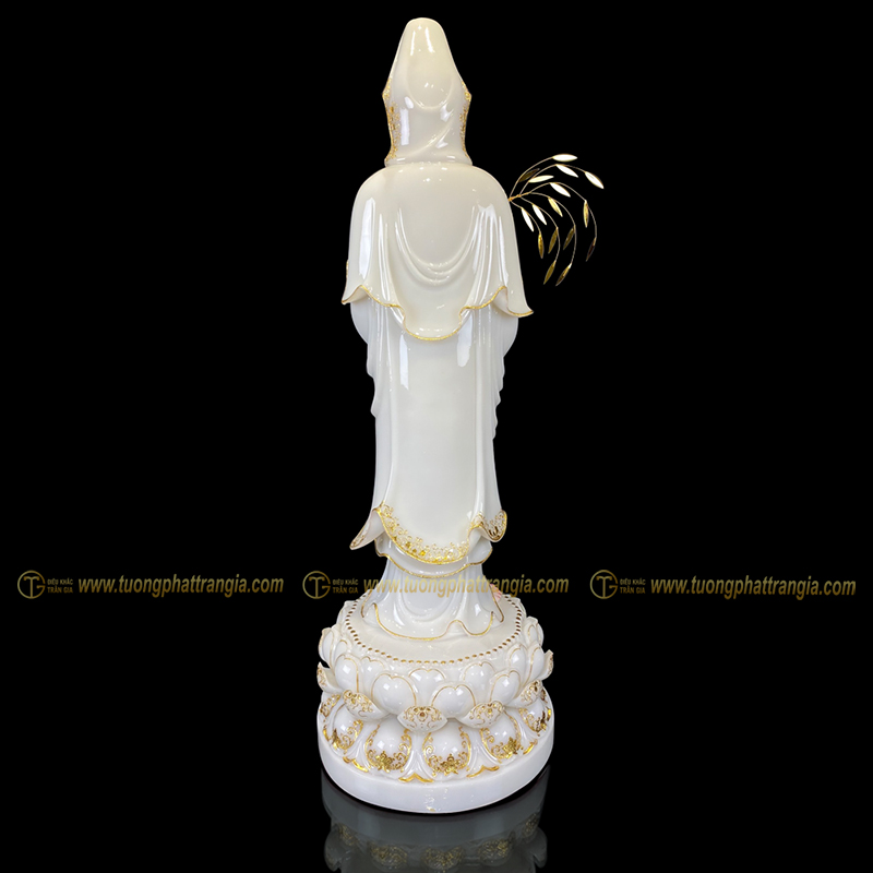 tuong phat ba dung dai sen bot da trang 3
