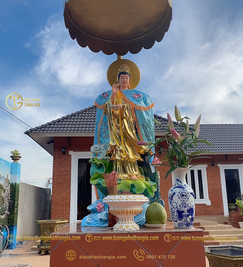 cach dat tuong phat ba quan am ngoai troi 48