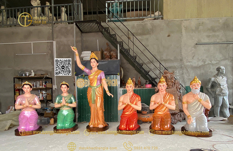 Hình ảnh mẫu Bộ tượng vườn Lâm Tỳ Ny