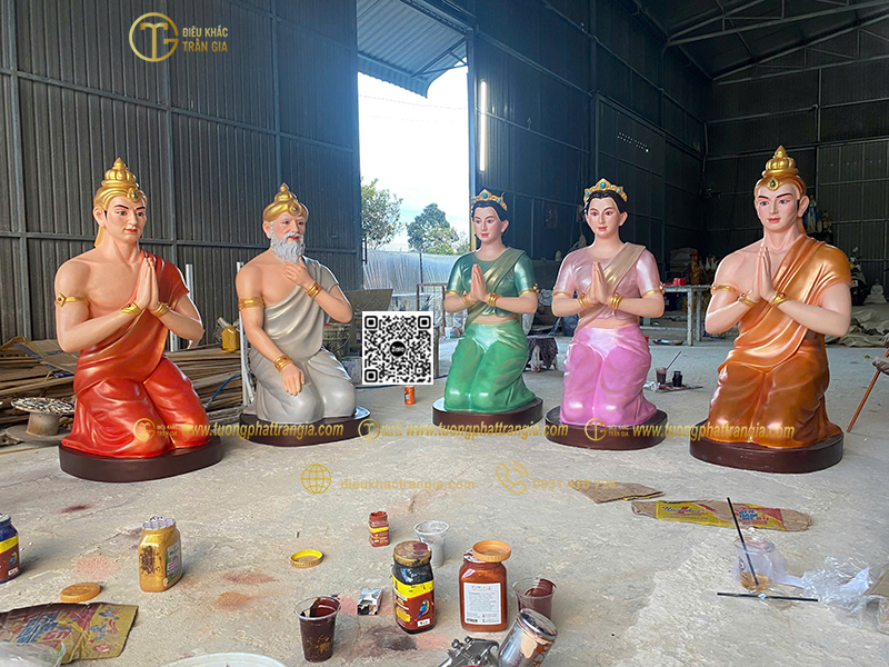 Hình ảnh mẫu Bộ tượng vườn Lâm Tỳ Ny