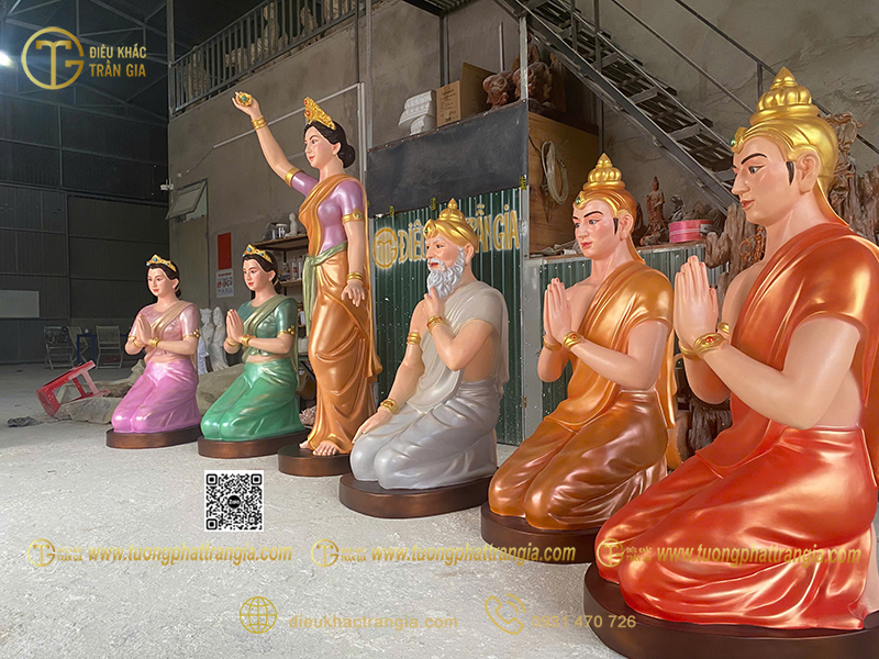 Hình ảnh mẫu Bộ tượng vườn Lâm Tỳ Ny