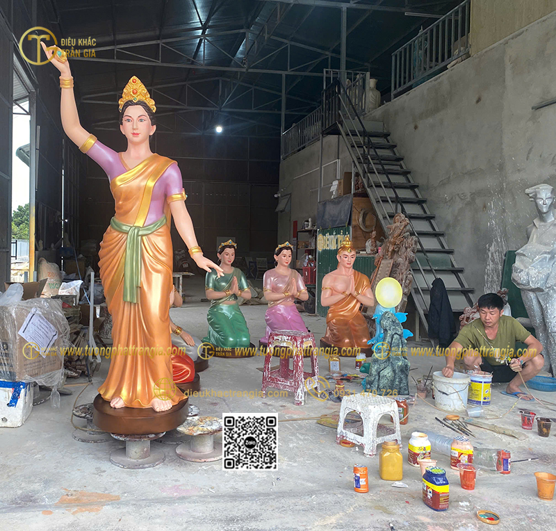 Hình ảnh mẫu Bộ tượng vườn Lâm Tỳ Ny