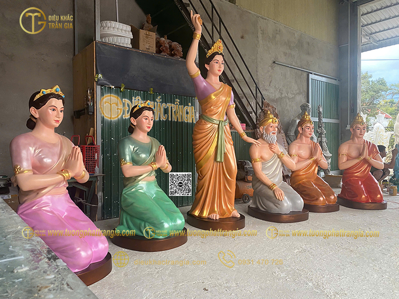 Hình ảnh mẫu Bộ tượng vườn Lâm Tỳ Ny