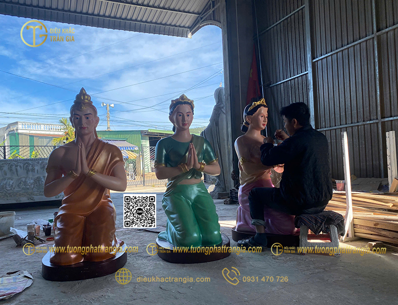 Hình ảnh mẫu Bộ tượng vườn Lâm Tỳ Ny