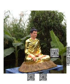 Tượng Bổn Sư ấn địa xúc composite 80cm