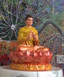 hinh anh mau tuong bon su chuyen phap luan 15cm vang cam 10