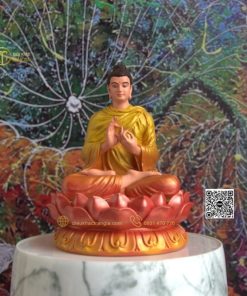 hinh anh mau tuong bon su chuyen phap luan 15cm vang cam 12