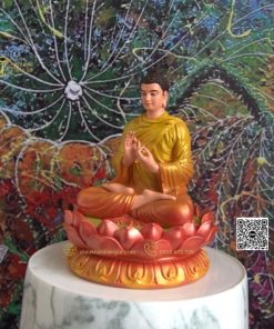 hinh anh mau tuong bon su chuyen phap luan 15cm vang cam 2