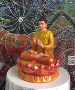 hinh anh mau tuong bon su chuyen phap luan 15cm vang cam 4