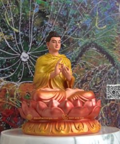 hinh anh mau tuong bon su chuyen phap luan 15cm vang cam 8