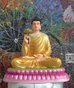 Tượng Bổn Sư chuyển pháp luân 20 vàng hồng