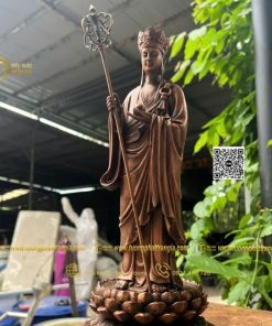 Tượng Địa Tạng Bồ Tát bằng đồng 40cm