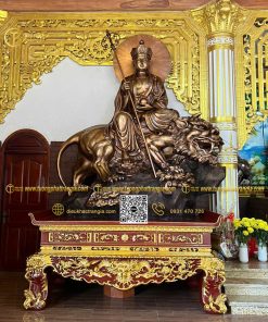 Tượng Địa Tạng Vương Bồ Tát bằng đồng 330cm