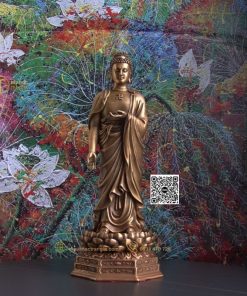 hinh anh mau tuong phat a di da bang dong 10