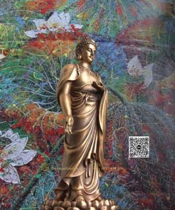 hinh anh mau tuong phat a di da bang dong 17