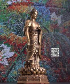 hinh anh mau tuong phat a di da bang dong 18