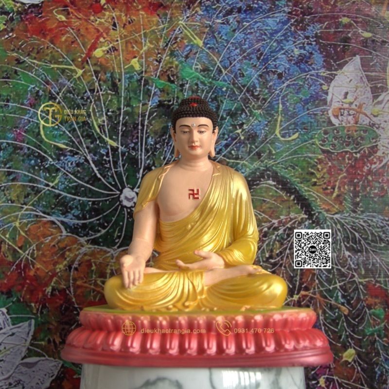 Hình ảnh mẫu Tượng Phật A Di Đà nhựa composite