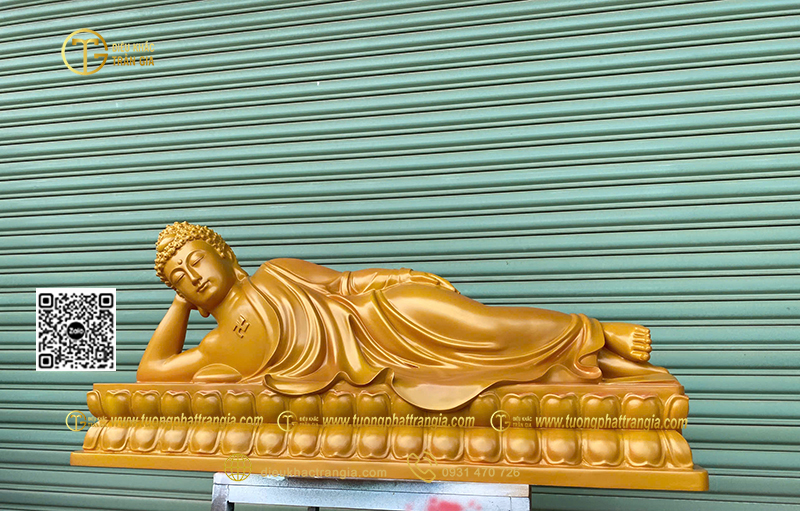 Hình ảnh mẫu Tượng Phật Bổn Sư nhập niết bàn 120cm