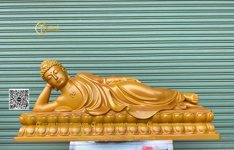 Hình ảnh mẫu Tượng Phật Bổn Sư nhập niết bàn 120cm