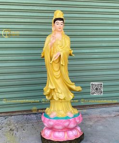 hinh anh mau tuong phat quan am dung dai sen 100cm 1