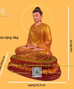 hinh anh mau tuong phat thich ca bang composite 60cm 3