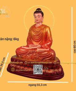 hinh anh mau tuong phat thich ca thien 60cm ao do 2