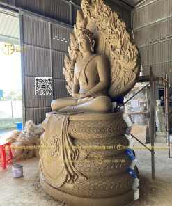 hinh anh mau tuong ran than naga 7 dau va duc phat 1