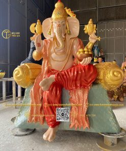 hinh anh mau tuong than voi thai lan ganesha ngoi 150cm 11