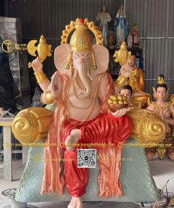 hinh anh mau tuong than voi thai lan ganesha ngoi 150cm 13