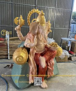 hinh anh mau tuong than voi thai lan ganesha ngoi 150cm 15