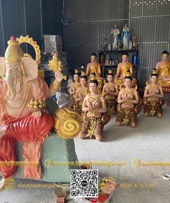 hinh anh mau tuong than voi thai lan ganesha ngoi 150cm 8