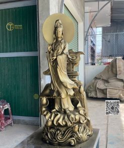 hinh anh mautuong phat quan am bang dong 100cm 1