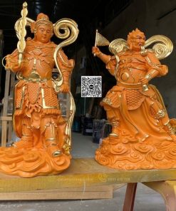 hinh anh tuong 2 vi ho phap trong phat giao 50cm 10