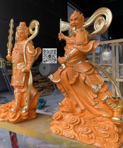 hinh anh tuong 2 vi ho phap trong phat giao 50cm 15