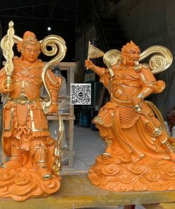 hinh anh tuong 2 vi ho phap trong phat giao 50cm 2