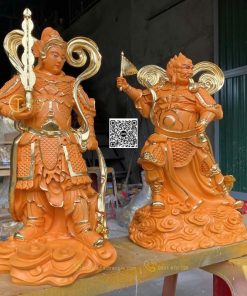 hinh anh tuong 2 vi ho phap trong phat giao 50cm 3