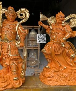 hinh anh tuong 2 vi ho phap trong phat giao 50cm 8