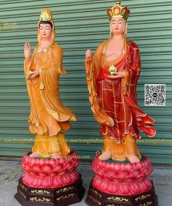Tượng Quan Âm Địa Tạng composite 130cm
