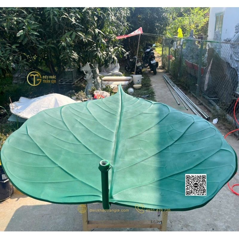 Lá Bồ đề nhựa composite che tượng Phật 200cm