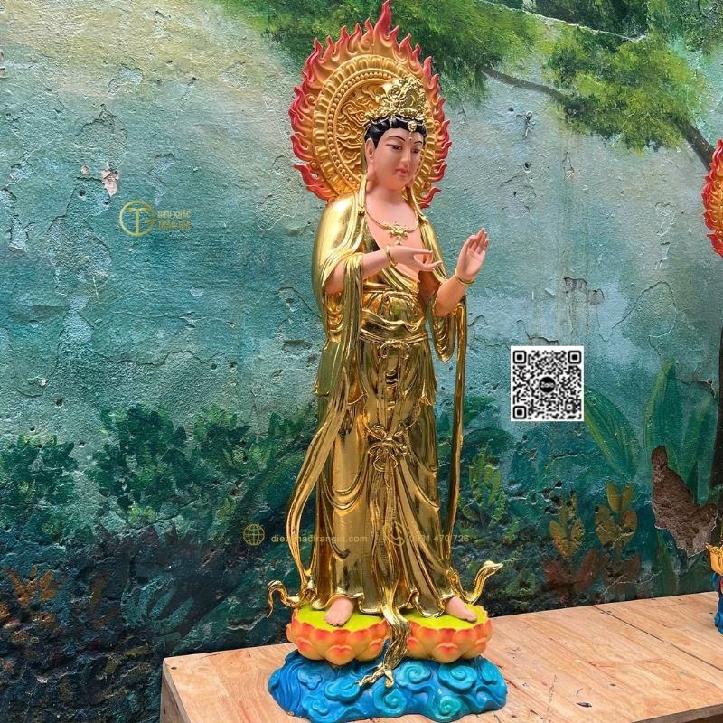 Tượng Nguyệt Quang Biến Chiếu Bồ Tát 101cm