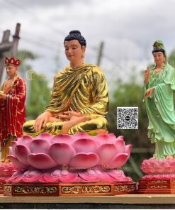 Tượng Ta Bà Tam Thánh Nhựa Composite 50cm