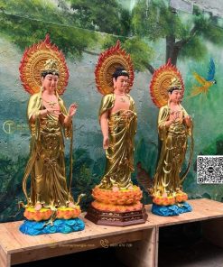 Bộ Tượng Đông Phương Tam Thánh 101cm