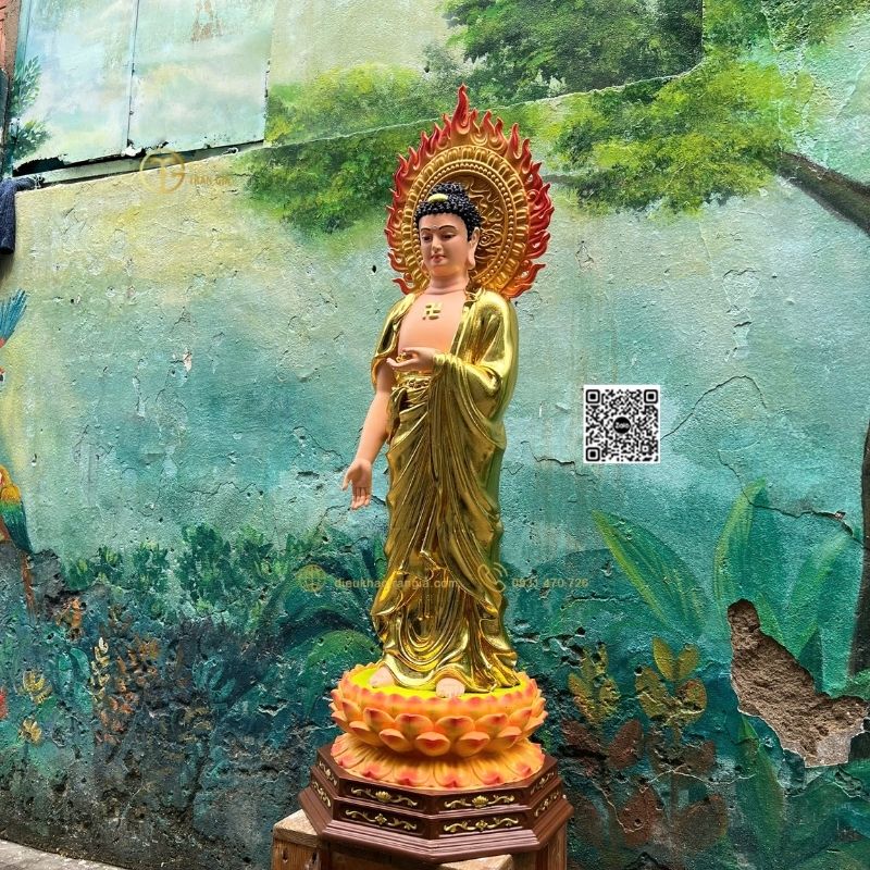 Tượng Phật Adida Tiếp Dẫn 101cm