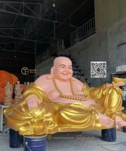 Tượng Phật Di Lặc Ngồi Nhựa Composite 125cm
