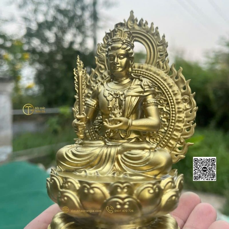 Tượng Phật Hư Không Tạng Bồ Tát Để Xe Hơi