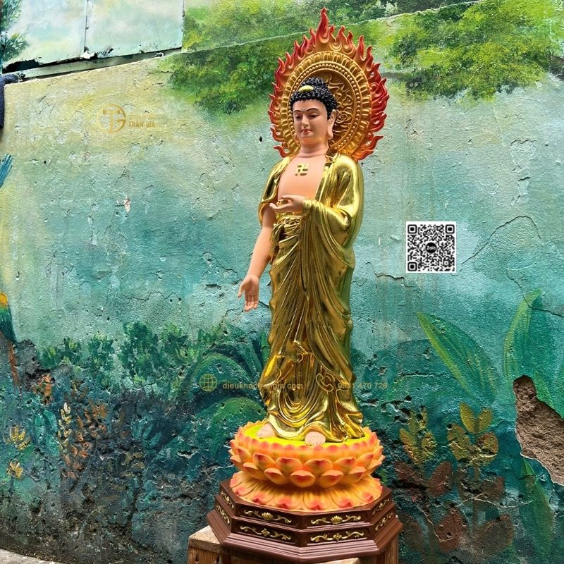 Tượng Phật Adida Tiếp Dẫn 101cm