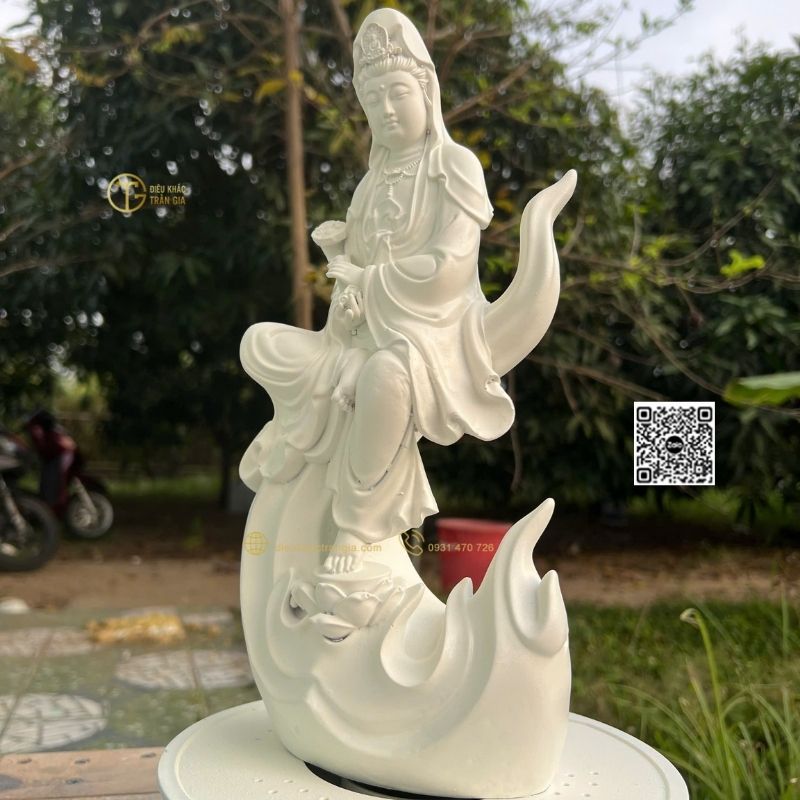 -mua-tuong-phat-quan-am-tu-tai-nhua-composite Tượng Phật Quan Âm Tự Tại Nhựa Composite