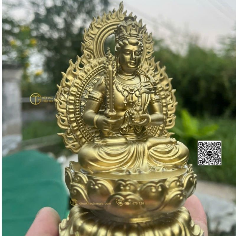 Tượng Phật Hư Không Tạng Bồ Tát Để Xe Hơi