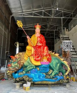 Tượng Địa Tạng Ngồi Đề Thính Nhựa Composite 200cm